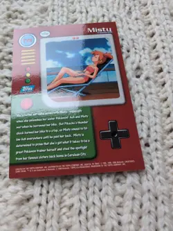 Pokemon TCG - Misty - Pokemon Topps TV3 - Series 1 Blue Logo - Image 5