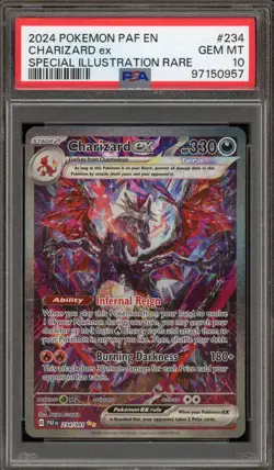 Pokemon Charizard ex Paldean Fates Special Illustration Rare #234 PSA 10 - Image 1