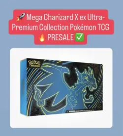 🚀 Mega Charizard X ex Ultra-Premium Collection Pokemon TCG 🔥 PRESALE ✅ - Image 1