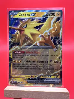 x1 Zapdos ex - 145/165 - Double Rare Pokemon SV: Scarlet and Violet 151 M/NM - Image 1