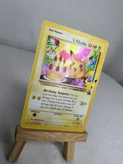 Birthday Pikachu Black Star Promo Celebrations 25th Anniversary Pokemon TCG NM - Image 2