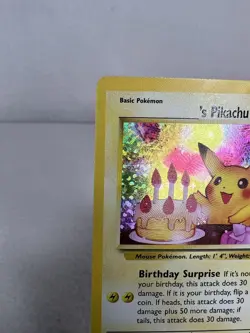 Birthday Pikachu Black Star Promo Celebrations 25th Anniversary Pokemon TCG NM - Image 4