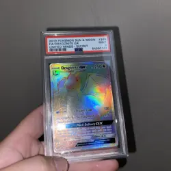 Dragonite GX 248 PSA 9 Mint 2019 Pokemon Sun & Moon Unified Minds Secret Rare FA - Image 3