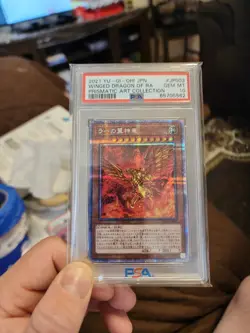 PSA10 Winged Dragon of Ra Prismatic Secret Rare PAC1-JP003 Art Yu-Gi-Oh! GEM - Image 1