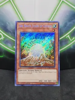 Yugioh The White Stone Of Legend LCKC-EN010 Secret Rare 1st Edition NM - Image 1