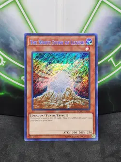 Yugioh The White Stone Of Legend LCKC-EN010 Secret Rare Unlimited NM - Image 1
