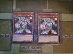 YUGIOH 2X WULF LIGHTSWORN BEAST BLC1-EN058 COMMON 1ST ED NM - Image 1