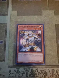 YUGIOH 2X WULF LIGHTSWORN BEAST BLC1-EN058 COMMON 1ST ED NM - Image 2