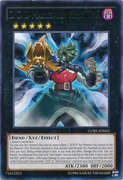 Yugioh! LP D/D/D Marksman King Tell - CORE-EN052 - Rare - Unlimited Edition Ligh - Image 1