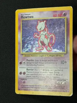 Mewtwo 10/102 4th Print Pokemon Card Base Set 1999-2000 WOTC Holo - Image 2
