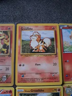 Pokemon TCG Growlithe And Arcanine 10 Card Lot (2 Fire Energies) - Image 3