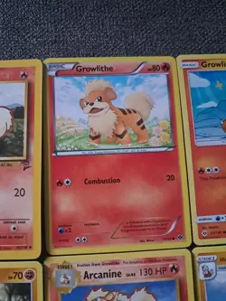 Pokemon TCG Growlithe And Arcanine 10 Card Lot (2 Fire Energies) - Image 4