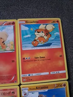 Pokemon TCG Growlithe And Arcanine 10 Card Lot (2 Fire Energies) - Image 5