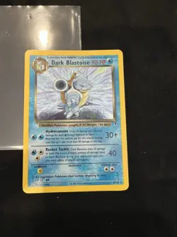 Pokemon TCG Dark Blastoise Legendary Collection Holo Rare 4/110 HP Card - Image 1
