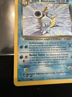 Pokemon TCG Dark Blastoise Legendary Collection Holo Rare 4/110 HP Card - Image 4