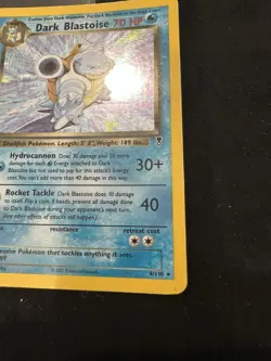Pokemon TCG Dark Blastoise Legendary Collection Holo Rare 4/110 HP Card - Image 5