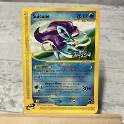 Pokemon TCG Suicune 53 Pokemon 4Ever Black Star Promo Non Holo Rare Card 2002 - Image 1