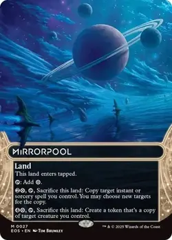 Mirrorpool | BORDERLESS | 0027 | EOS MtG TCG Card - Image 1