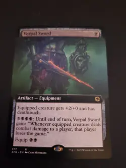Vorpal Sword (Extended Art) #377 (NM) Forgotten Realms AFR Magic MTG - Image 1