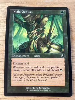 Wild Growth (Retro Frame) - Dominaria Remastered - Magic MTG NM - Image 1