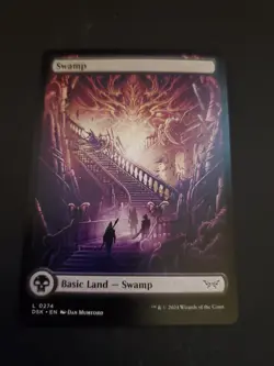 1x - SWAMP - #274 - FOIL FULL ART - Duskmourn: House of Horror - NM MTG - Image 1