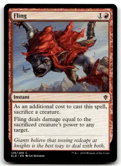 MTG Fling C Throne of Eldraine 126 LP - Image 1