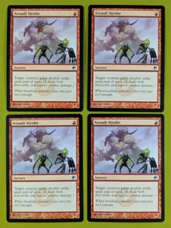 Assault Strobe x4 Scars of Mirrodin 4x Playset Magic the Gathering MTG - Image 1