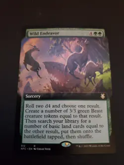 MTG Wild Endeavor Extended Art Adventures in the Forgotten Realms NM #312 - Image 1