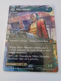 Miles Morales 0200 (Borderless) MTG Magic Marvel's Spider-Man - Image 1