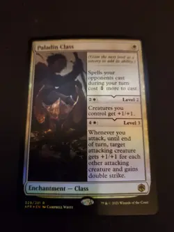 MTG Paladin Class Foil Adventures In The Forgotten Realms Rare NM 2021 - Image 1