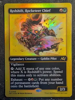 Redshift, Rocketeer Chief - First-Place Foil - Aetherdrift (MTG) - Image 1