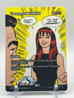 Unexpected Windfall (Borderless) - Spiderman - #0029 - MTG - Magic The Gathering - Image 1