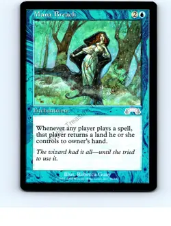 Mana Breach #38 Blue Uncommon Exodus MTG NP Near Mint or Better - Image 1