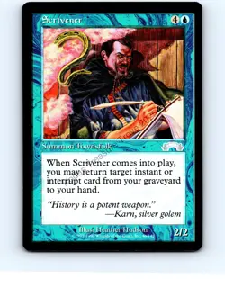 Scrivener #46 [x2] Blue Uncommon Exodus MTG NP NM/NM+ - Image 1