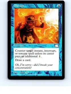 Disrupt [x2] Blue Common Weatherlight MTG NP Near Mint or Better - Image 1