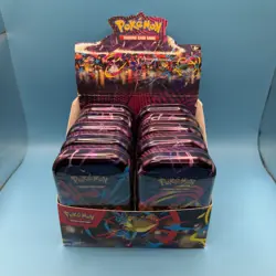 Pokemon TCG Mega Evolution MEGA HEROES MINI TIN DISPLAY Factory Sealed - Image 1