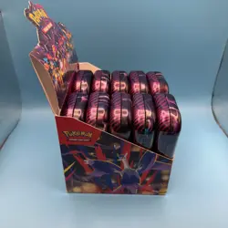 Pokemon TCG Mega Evolution MEGA HEROES MINI TIN DISPLAY Factory Sealed - Image 2