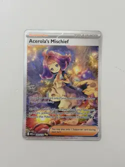 Pokemon Mega Evolution Acerola's Mischief Secret Illustration Rare, #183/132 - Image 1