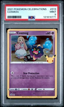 2021 POKEMON CELEBRATIONS #013 COSMOG PSA 9 - Image 1