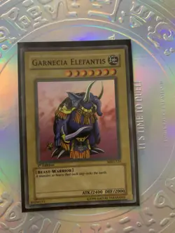 YuGiOh! Garnecia Elefantis MRD-125 Super Rare 1st Edition NM - Image 1