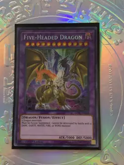 YuGiOh! Five-Headed Dragon BLHR-EN000 Secret Rare 1st Edition NM - Image 1