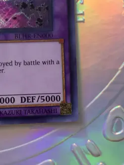 YuGiOh! Five-Headed Dragon BLHR-EN000 Secret Rare 1st Edition NM - Image 3