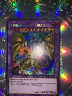 YuGiOh! Five-Headed Dragon BLHR-EN000 Secret Rare 1st Edition NM - Image 5