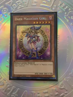 YuGiOh! Dark Magician Girl MP22-EN268 Prismatic Secret Rare 1st Edition NM - Image 1
