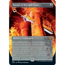 SWORD OF WAR AND PEACE (BORDERLESS) Double Masters Magic MTG MINT CARD - Image 1