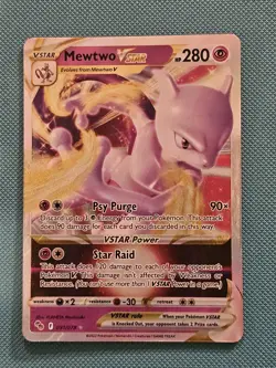 Pokemon TCG Mewtwo VSTAR Holo Ultra Rare Card 031/078 LP Condition - Image 1