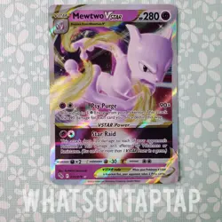 Pokemon Card Mewtwo Vstar 031/078 Ultra Rare Sword Shield Pokemon GO Singles LP - Image 1