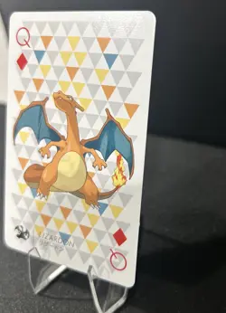 Charizard Pokemon 2013 Playing Card Queen Of Diamonds Yveltal Y Playing Deck - Image 2
