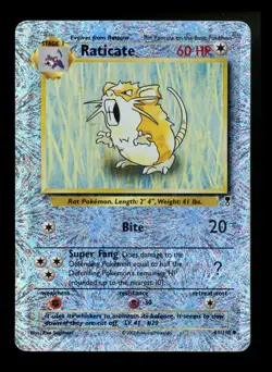 Raticate 61/110 Legendary Collection 2002 Reverse Holo Pokemon Card TCG - Image 1