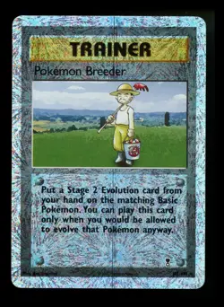 #3 Pokemon Breeder 102/110 Legendary Collection 2002 Reverse Holo Pokemon Card - Image 1